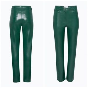 NWT Aritzia Wilfred The Melina Pant in Adventurine Green SOLD OUT 14